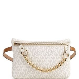 Michael Kors MK Fanny Pack Belt With Pull Chain